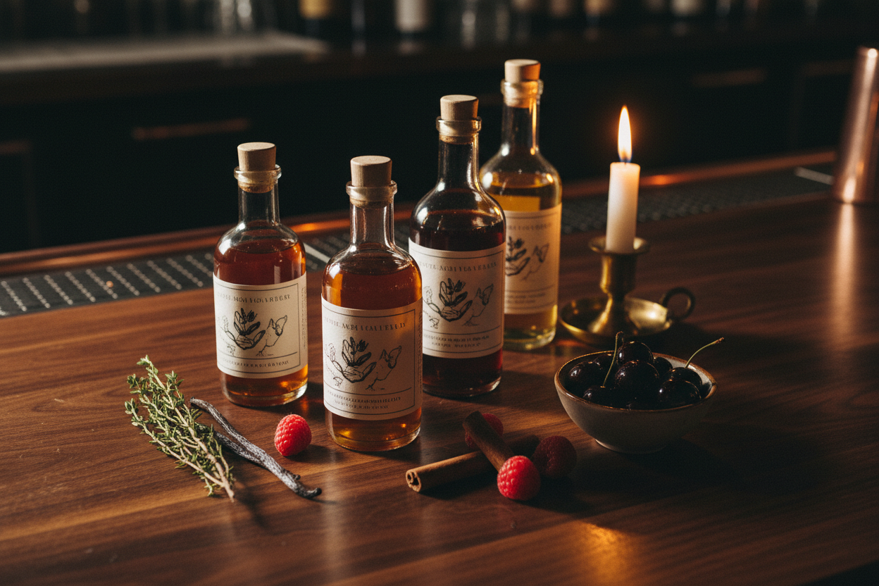 Mixers, Syrups & Garnishes