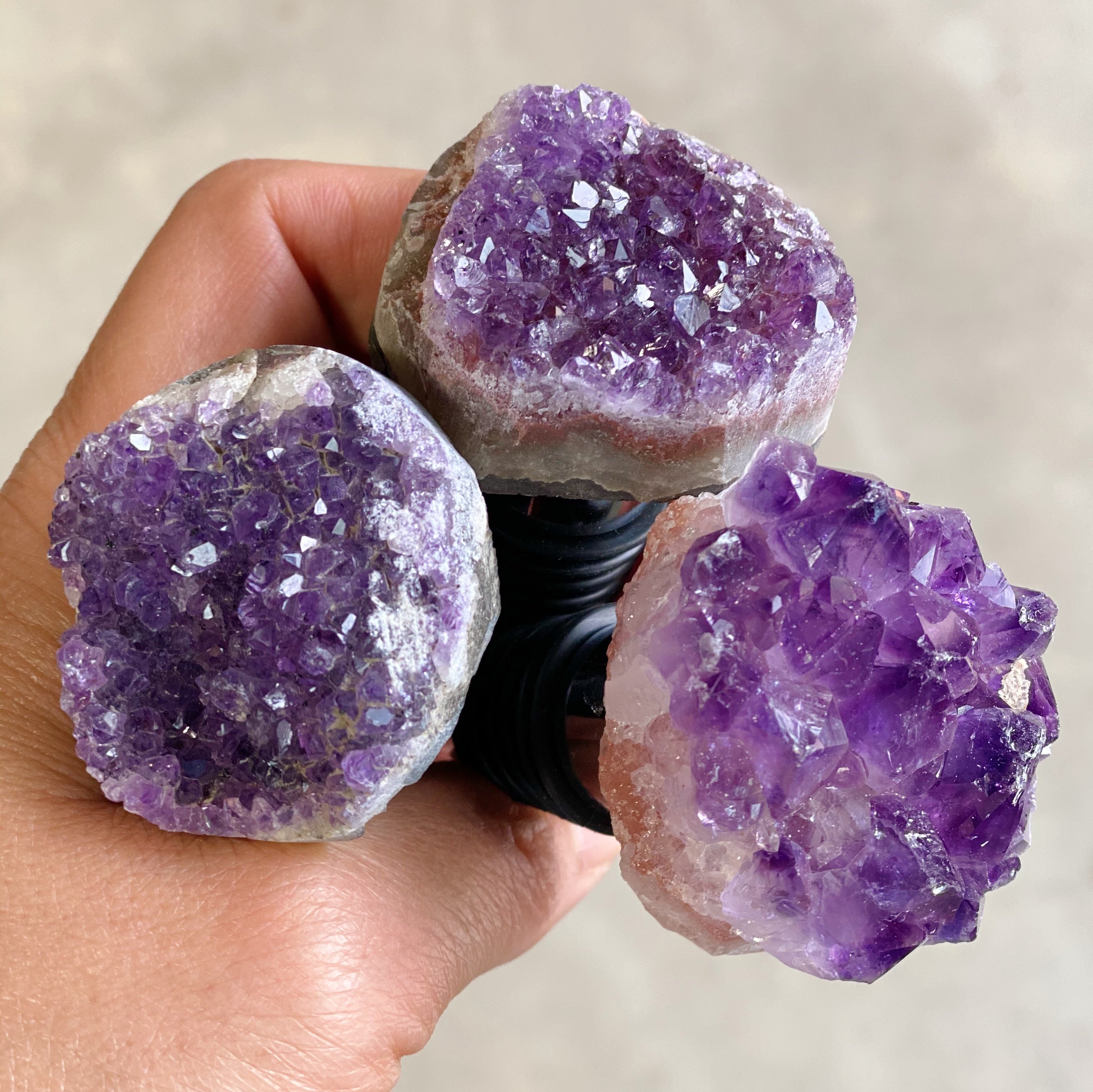 Natural Stone Wine Stopper - Semi-Precious Gemstone | 6 Stones