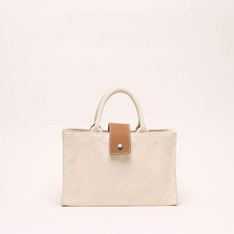 Carmel Single Bottle Wine Bag – Heavyweight Cotton Canvas with Leather Closure