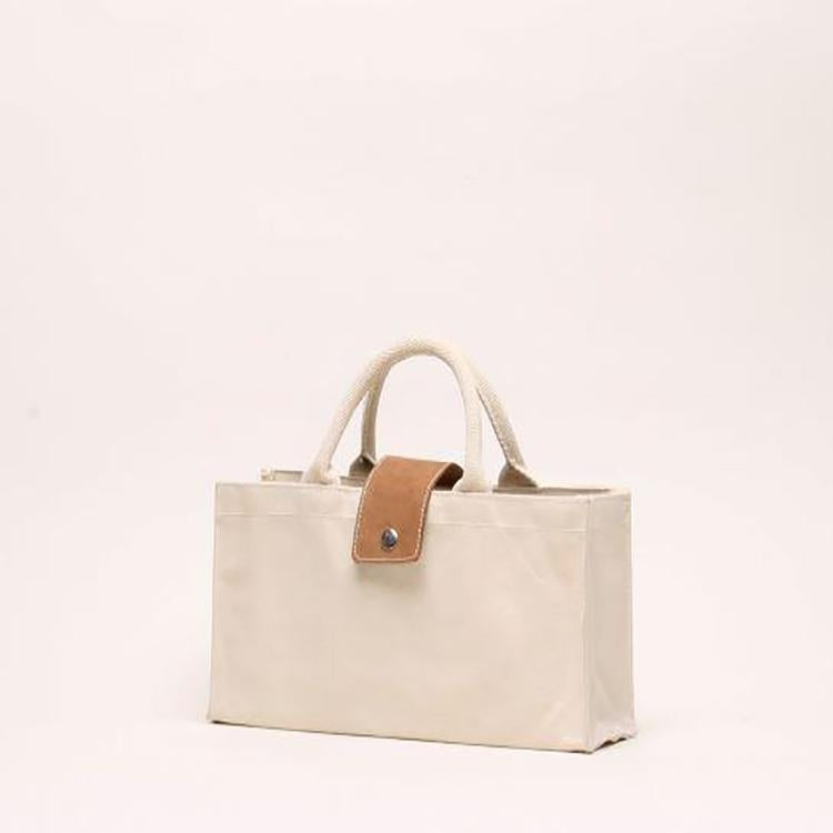 Carmel Single Bottle Wine Bag – Heavyweight Cotton Canvas with Leather Closure