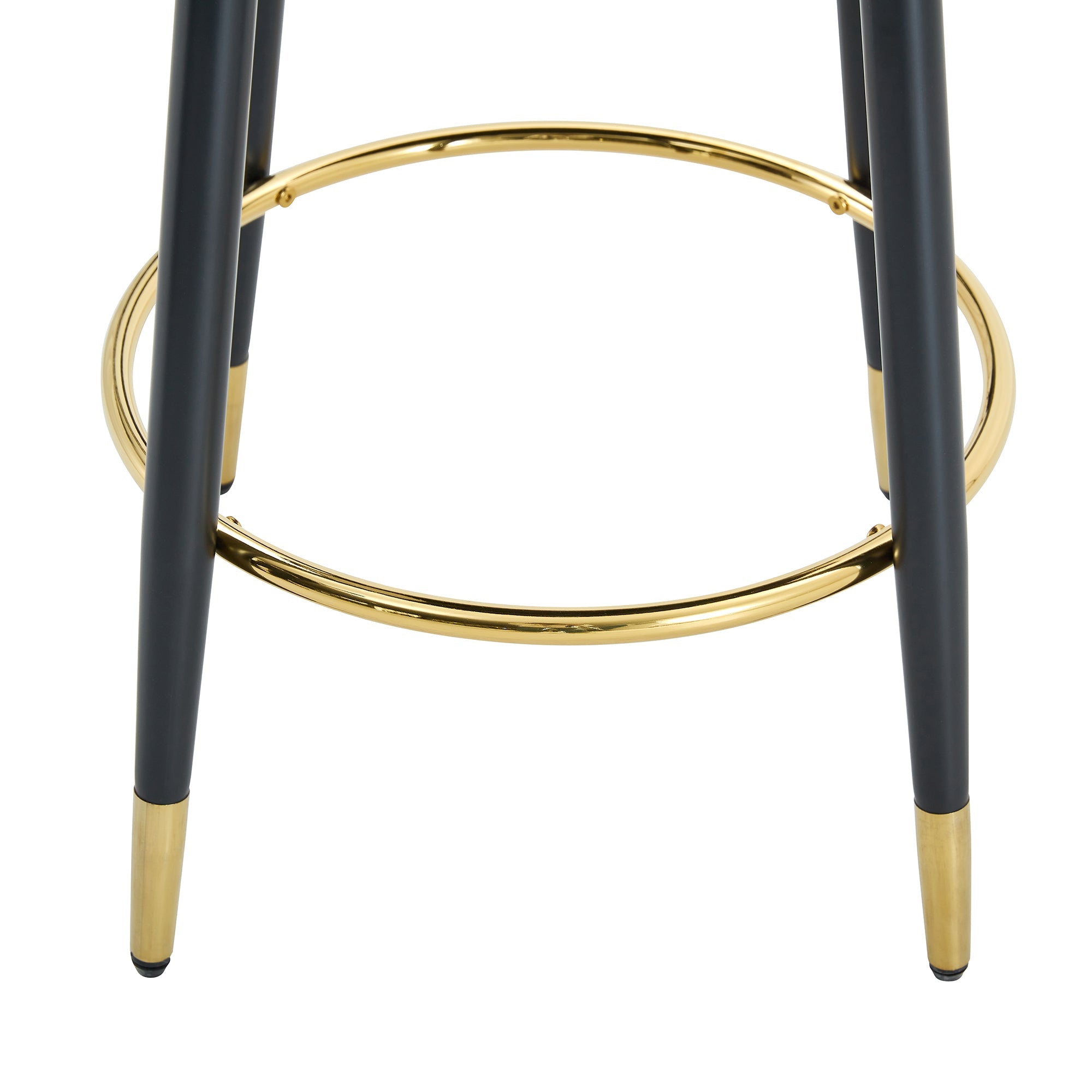 Modern PU Upholstered Bar Stools - Set of 2