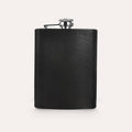 Leather Flask - 8 oz Genuine Leather Hip Flask | Black & Brown