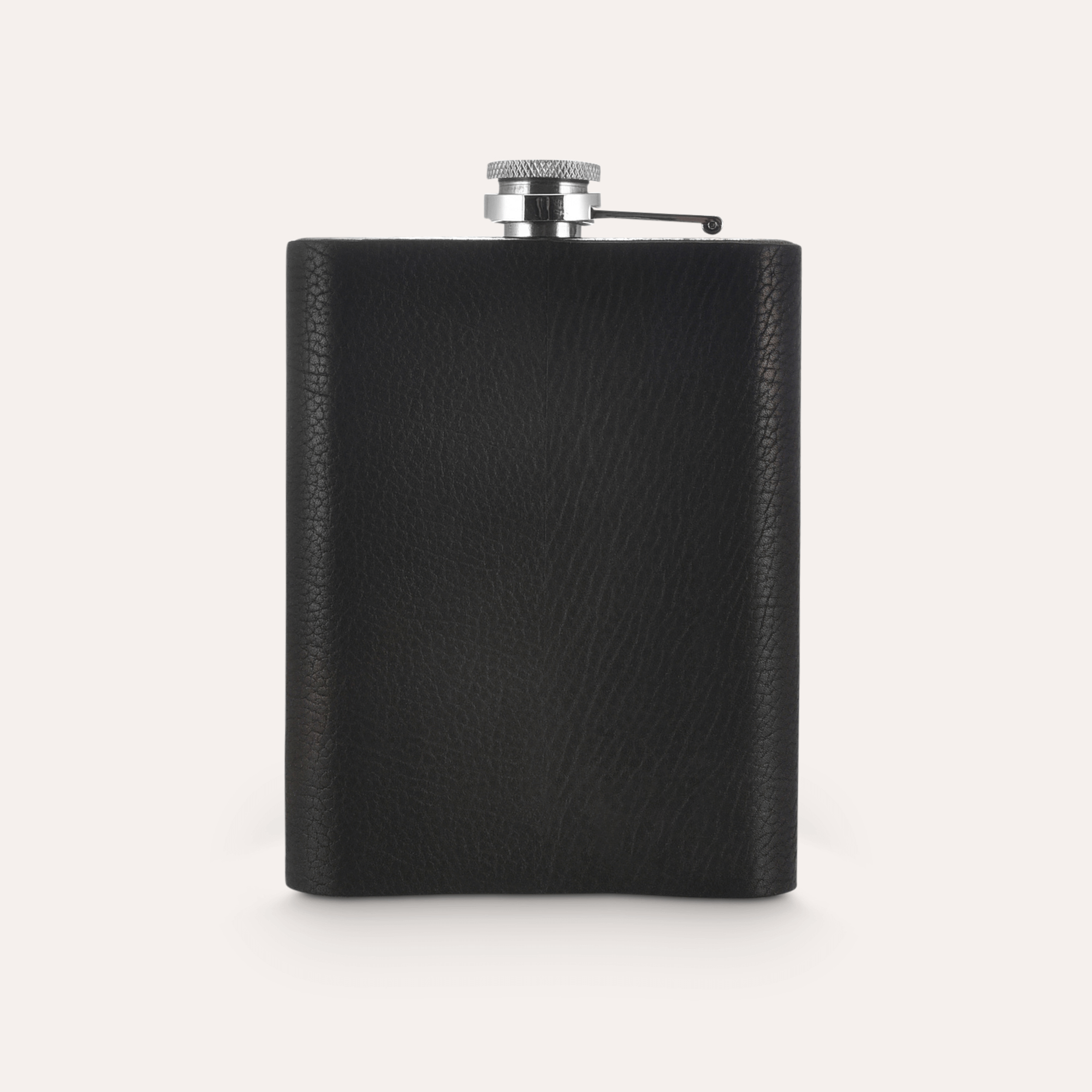 Leather Flask - 8 oz Genuine Leather Hip Flask | Black & Brown