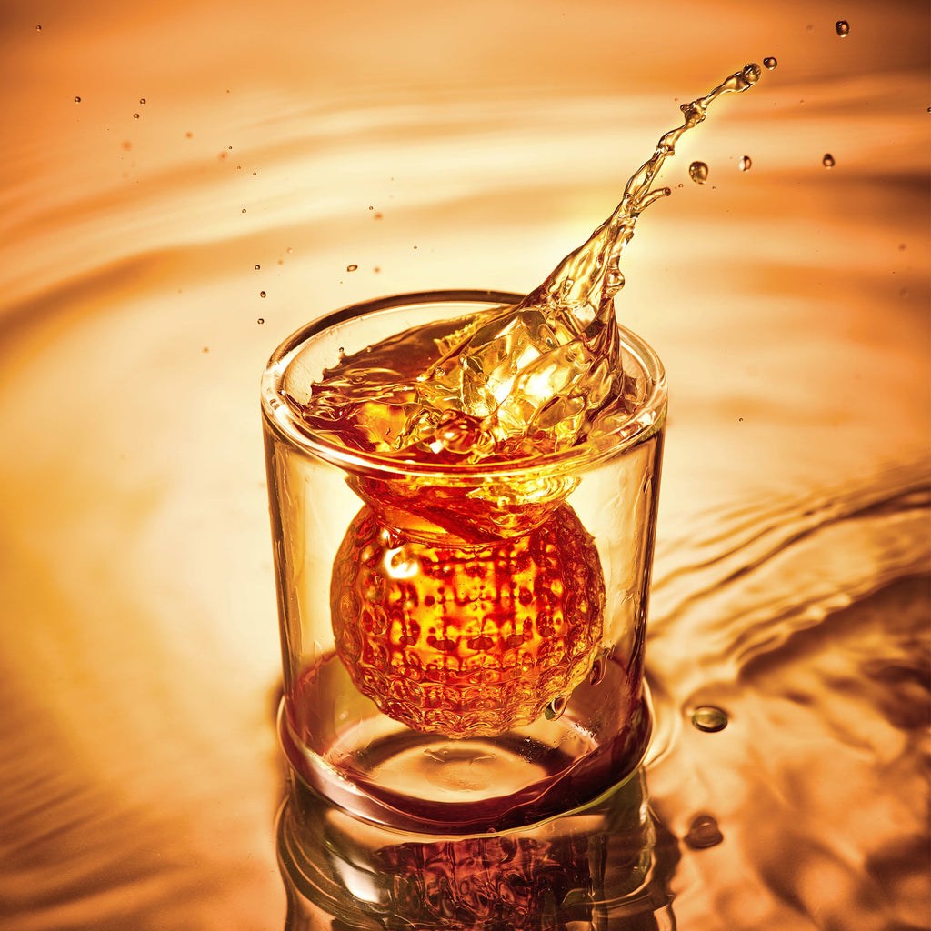 Golf Ball Shot Glasses - 2 oz Lead-Free Borosilicate Glass | Gift Boxed