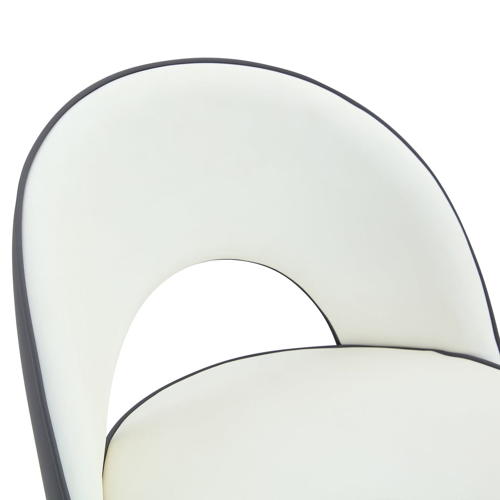 Modern PU Upholstered Bar Stools - Set of 2