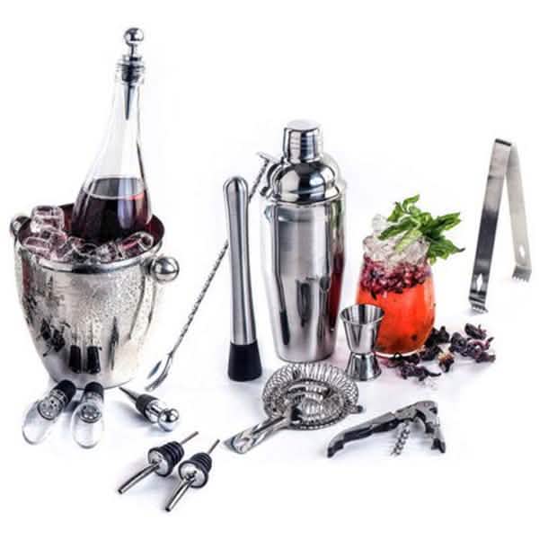 550 ML Stainless Steel Cocktail Shaker Kit – Complete Home Bar Mixology Set