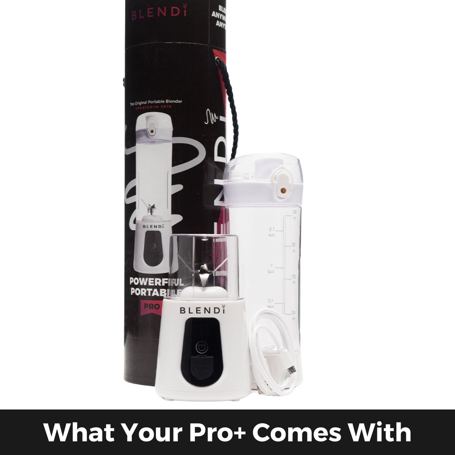 BLENDi Pro+ Portable Ice Crushing Blender – 17oz Cordless Blender