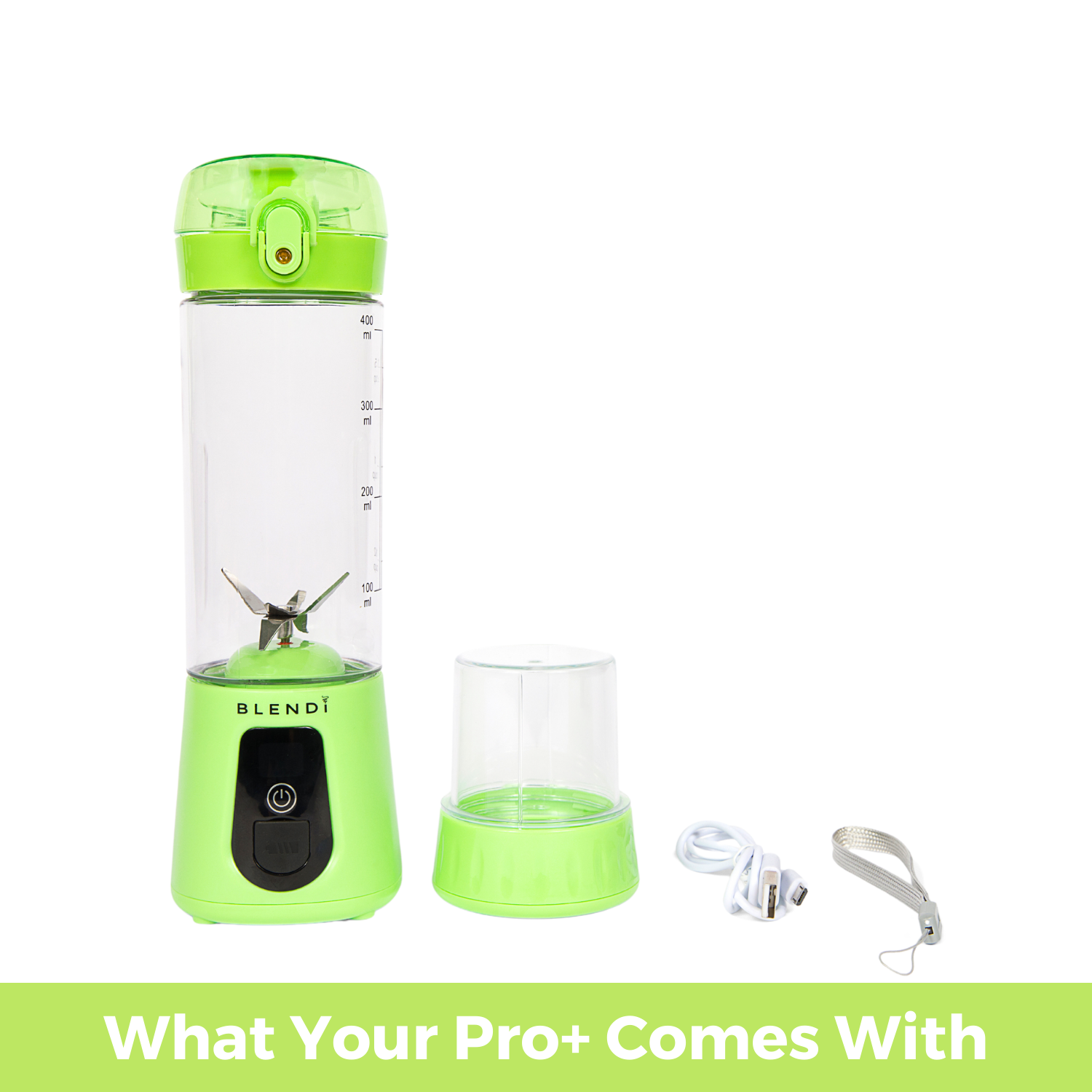 BLENDi Pro+ Portable Ice Crushing Blender – 17oz Cordless Blender