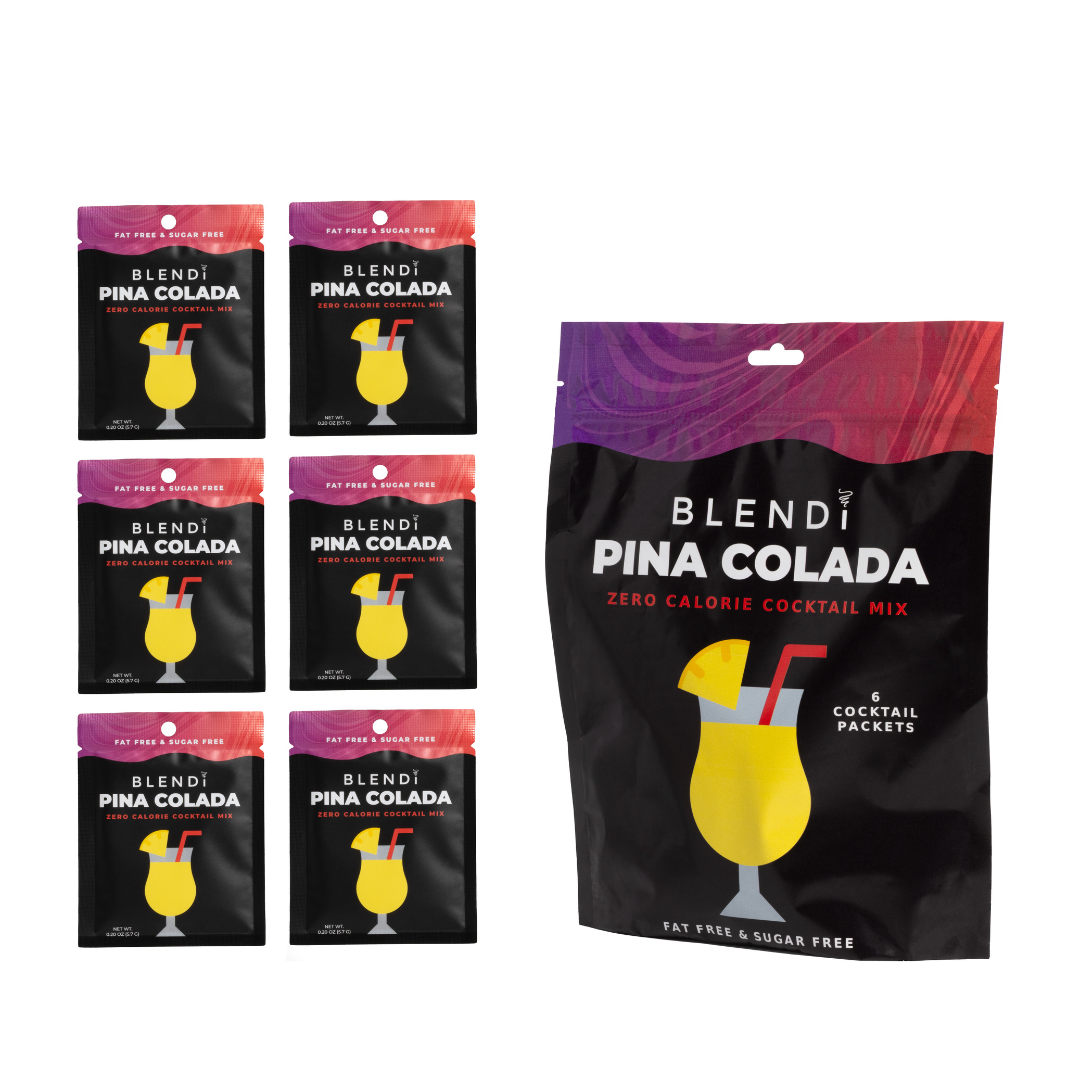 Skinny Mocktail Mixers – Zero Calorie Guilt-Free Drink Mix (6 Count)