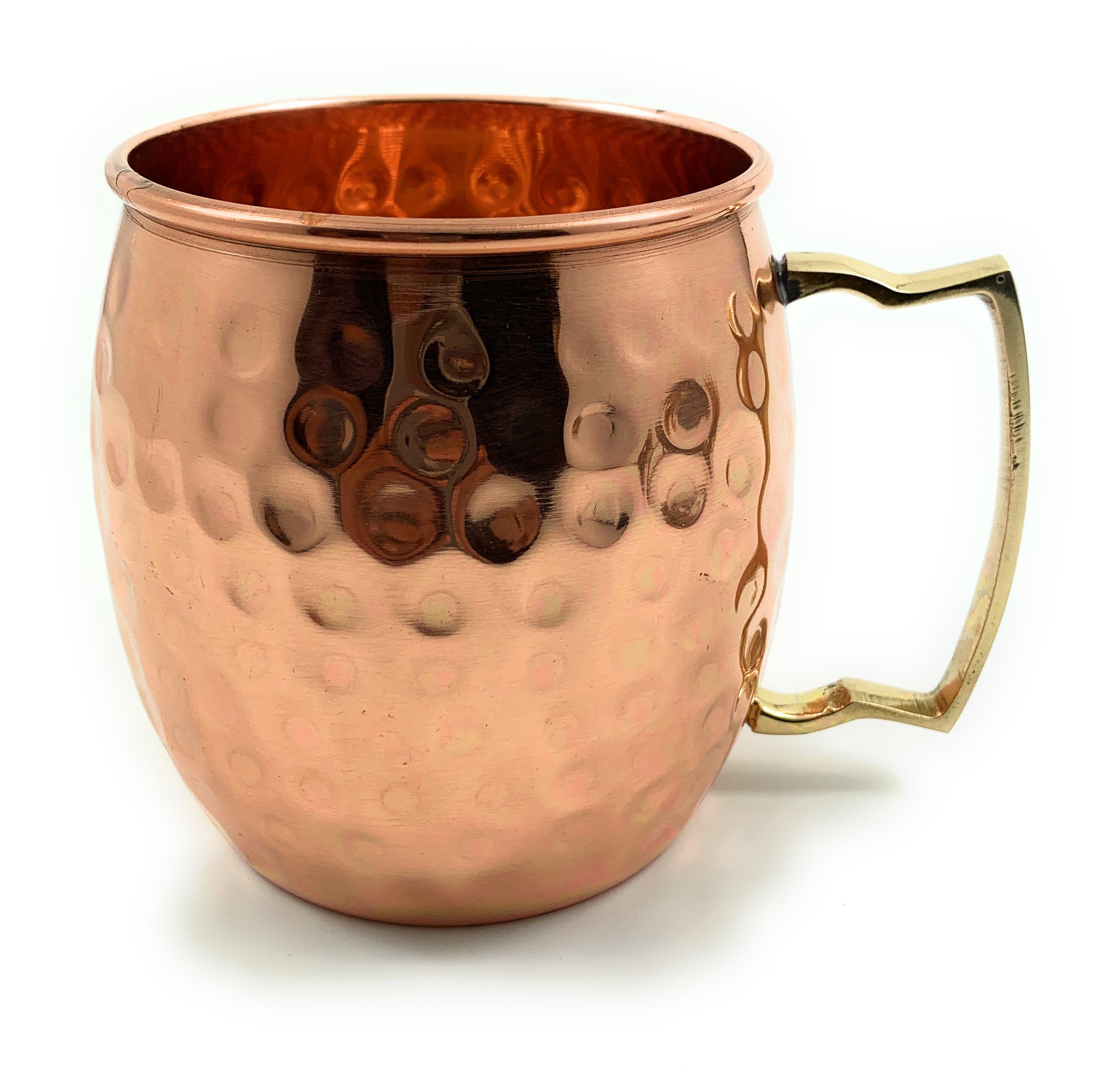 Handcrafted Hammered Copper Moscow Mule Mugs - Set of 2