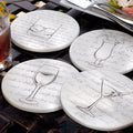 Cocktail Glass Drink Coasters – Bar Accessory Set