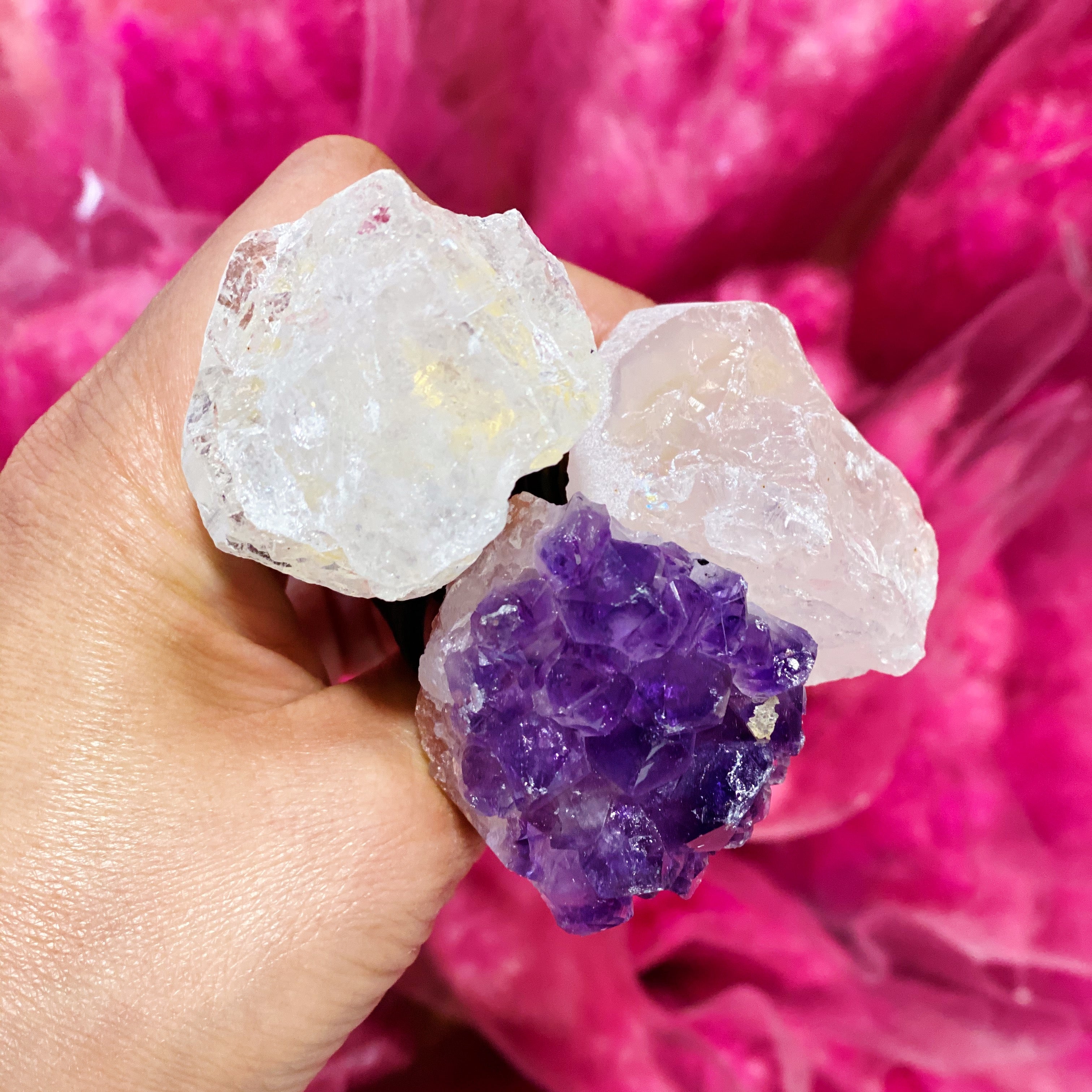 Natural Stone Wine Stopper - Semi-Precious Gemstone | 6 Stones