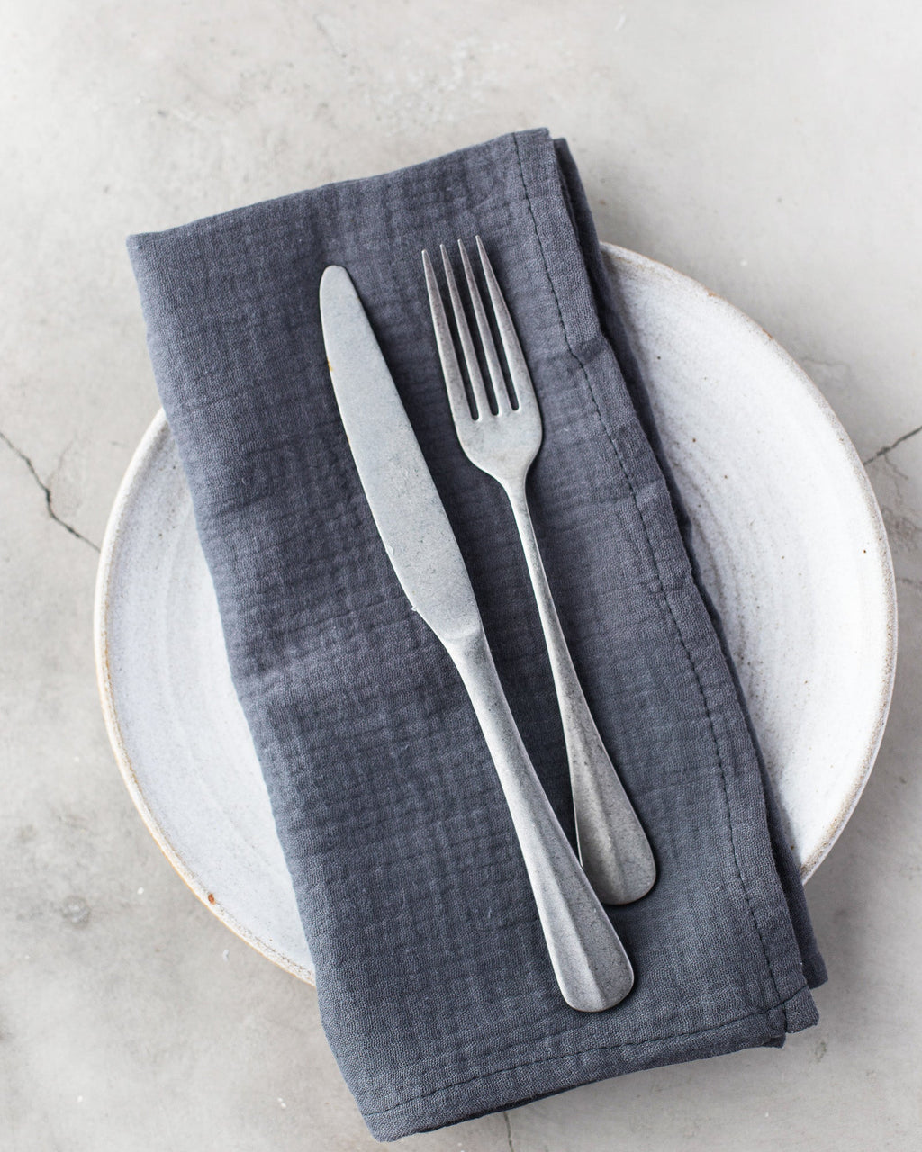Cotton Crinkle Cloth Napkins -  Set of 4 | 8 Colors