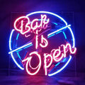 "Bar is Open" Neon Sign