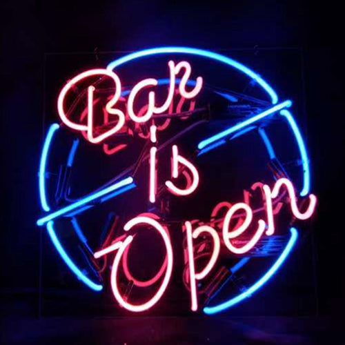 "Bar is Open" Neon Sign