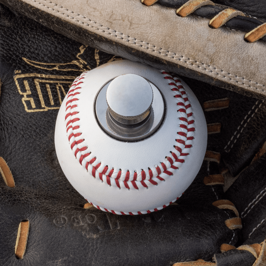 Baseball Flask - Made from a Real Leather Baseball | 1.5 oz