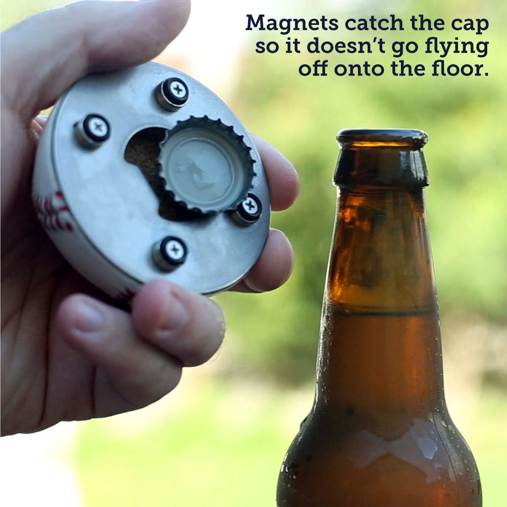 The BaseballOpener™ - Bottle Opener Made from a Real Baseball