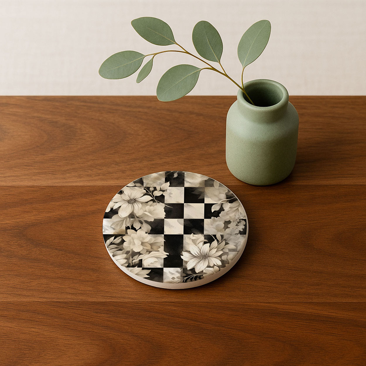 Courtly Check Ceramic Coasters - 6 Styles | Single or Full Set of 6