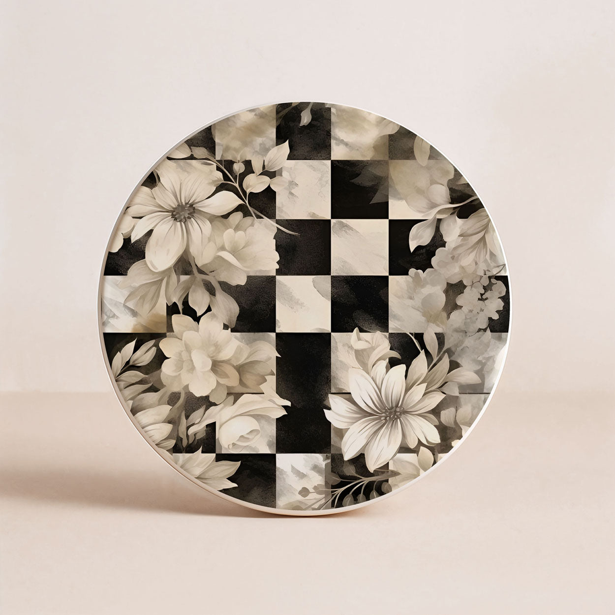 Courtly Check Ceramic Coasters - 6 Styles | Single or Full Set of 6