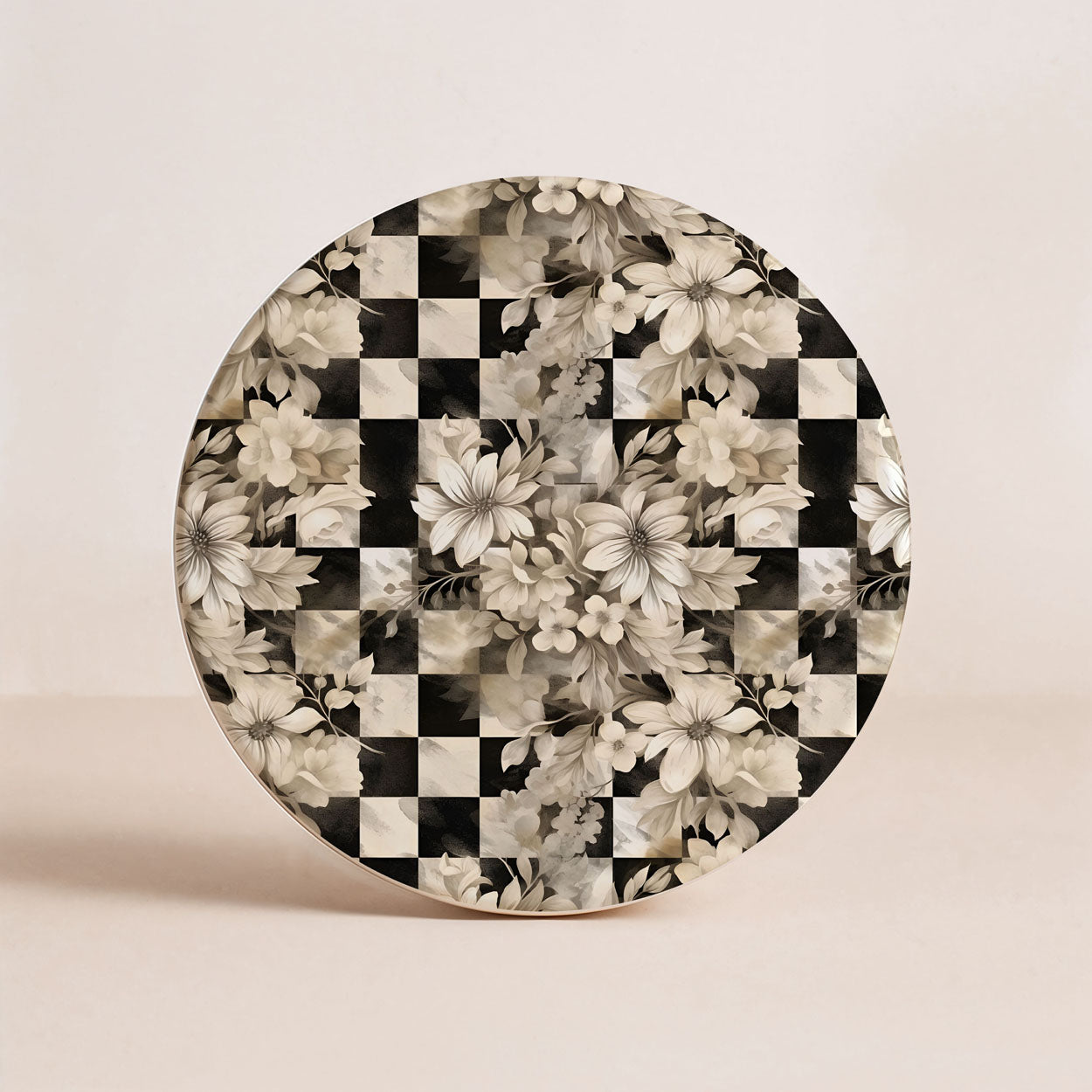 Courtly Check Ceramic Coasters - 6 Styles | Single or Full Set of 6