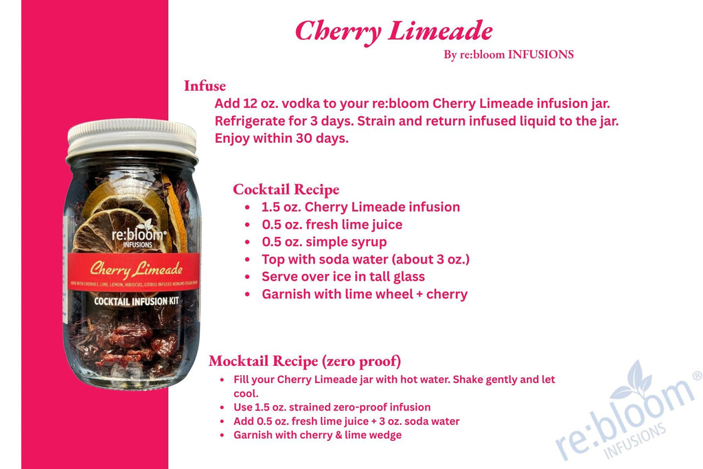 Cherry Limeade Cocktail Infusion Kit – Handcrafted Fruit Infusion