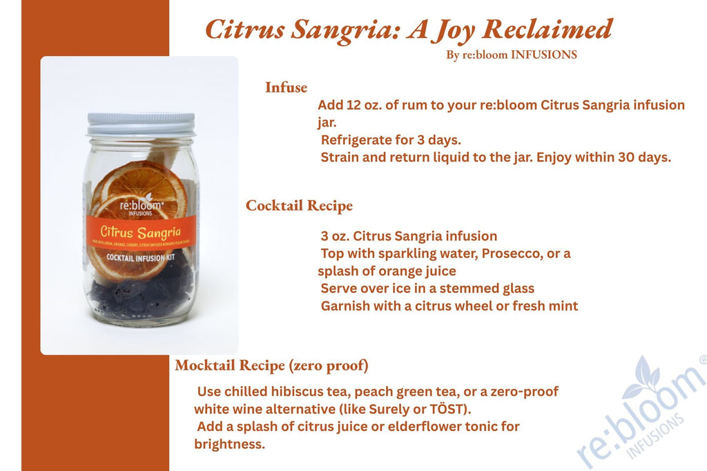 Citrus Sangria Cocktail Infusion Kit – Handcrafted Fruit Infusion