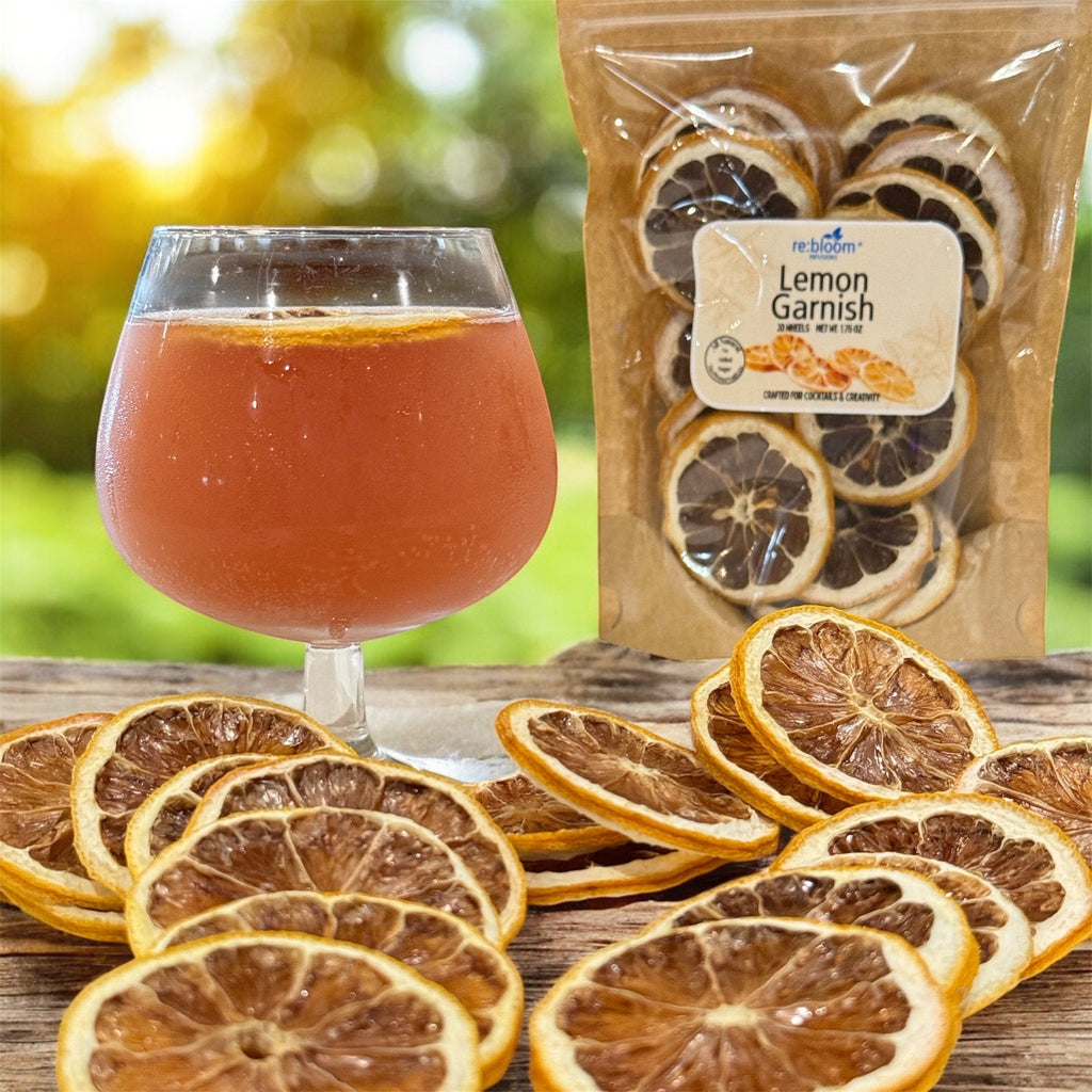 Dried Lemon Wheel Cocktail Garnish – All-Natural Citrus Garnish