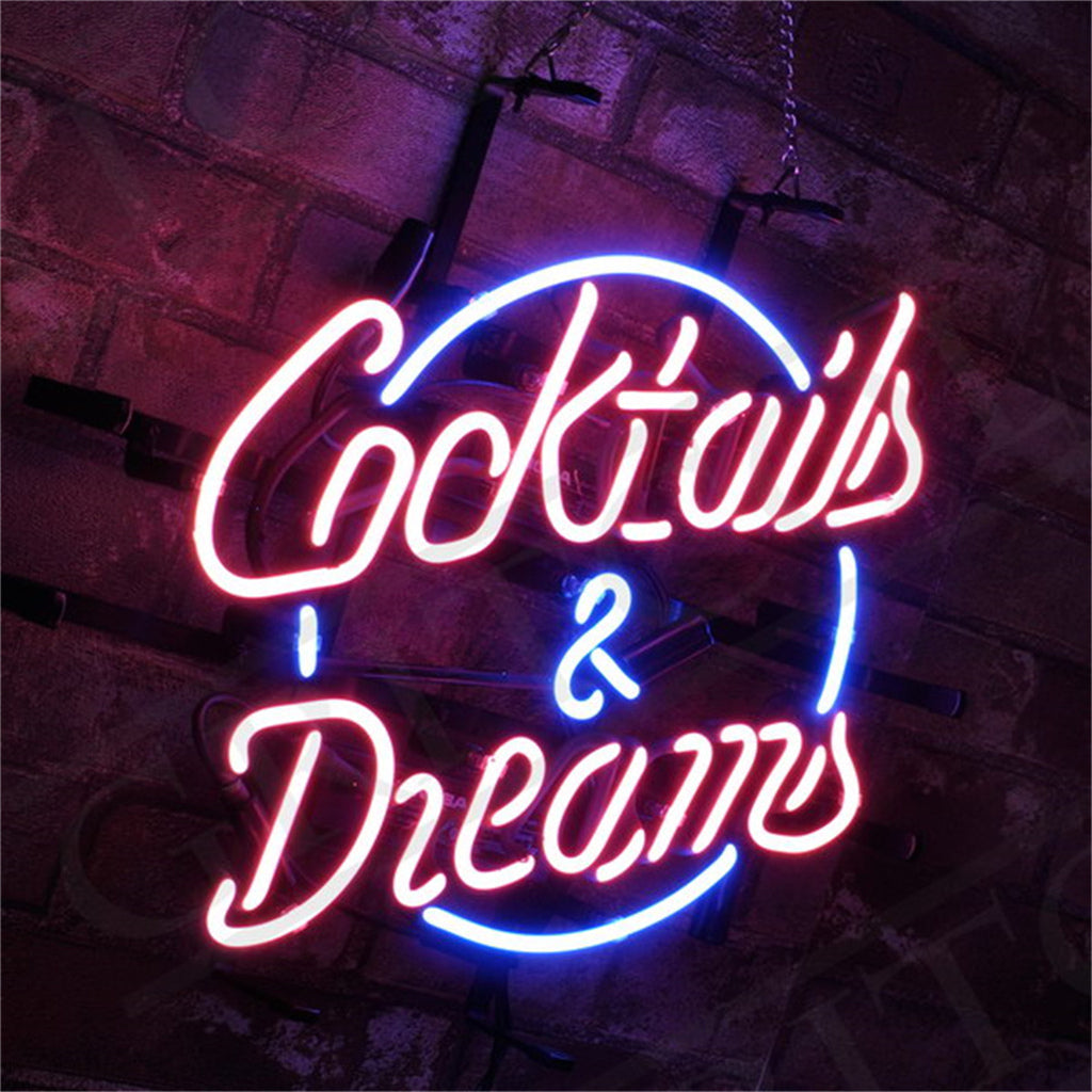 Cocktails & Dreams Neon Sign