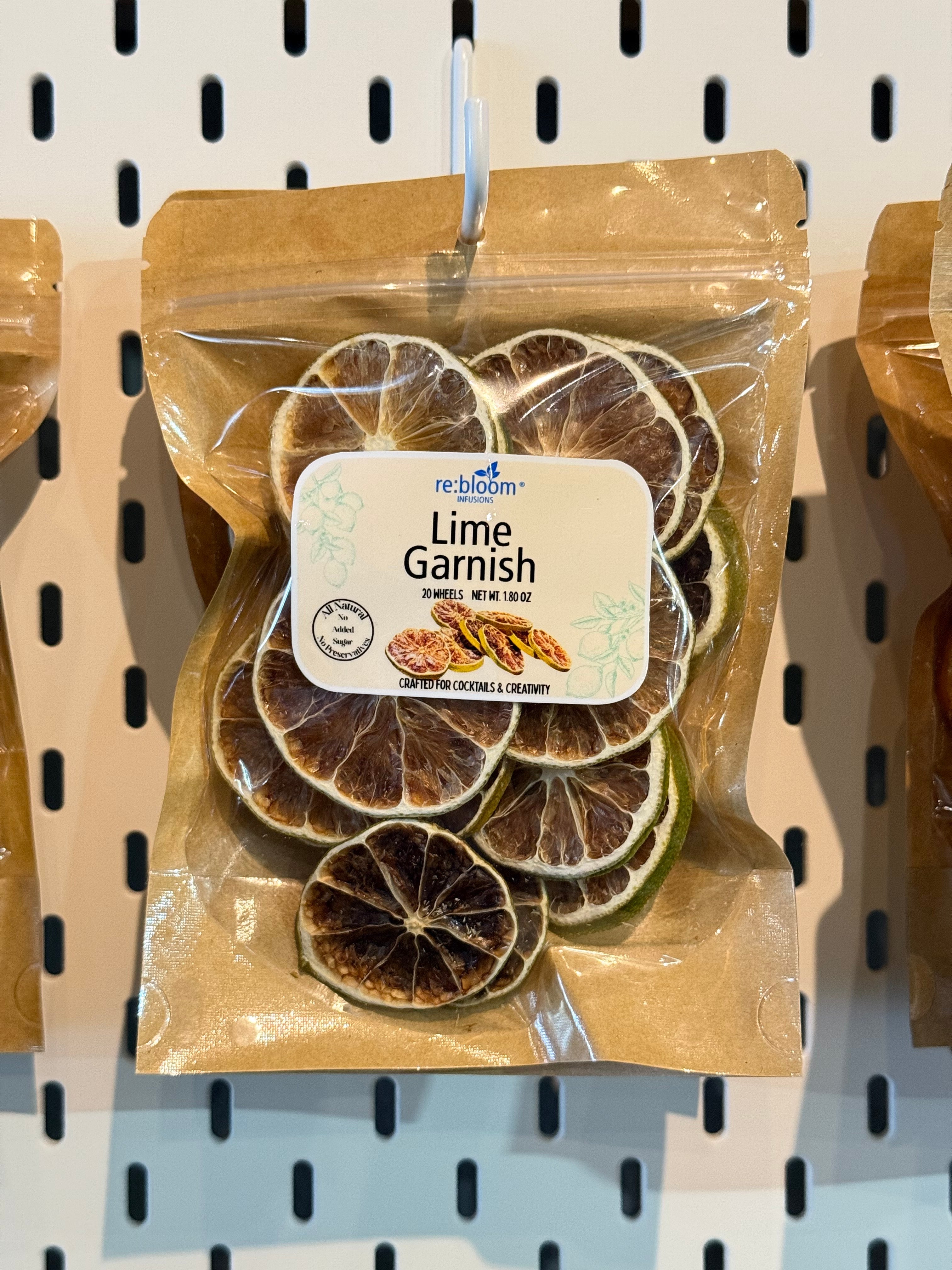 Dried Lime Wheel Cocktail Garnish – All-Natural Citrus Garnish