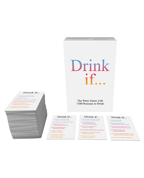 Drink If Card Game – Hilarious Party Drinking Game with 1,200 Prompts