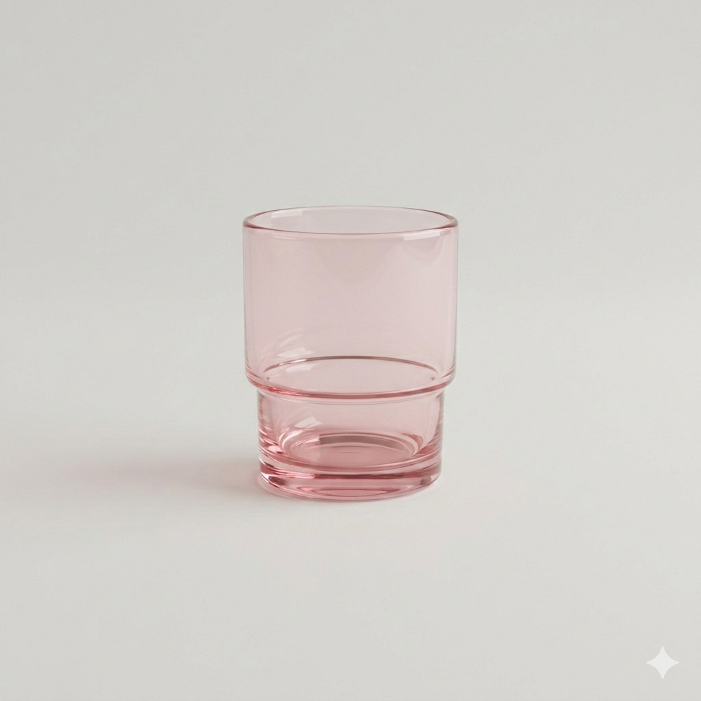 Pink Rocks Glasses – Set of 4 Colored Cocktail Glasses