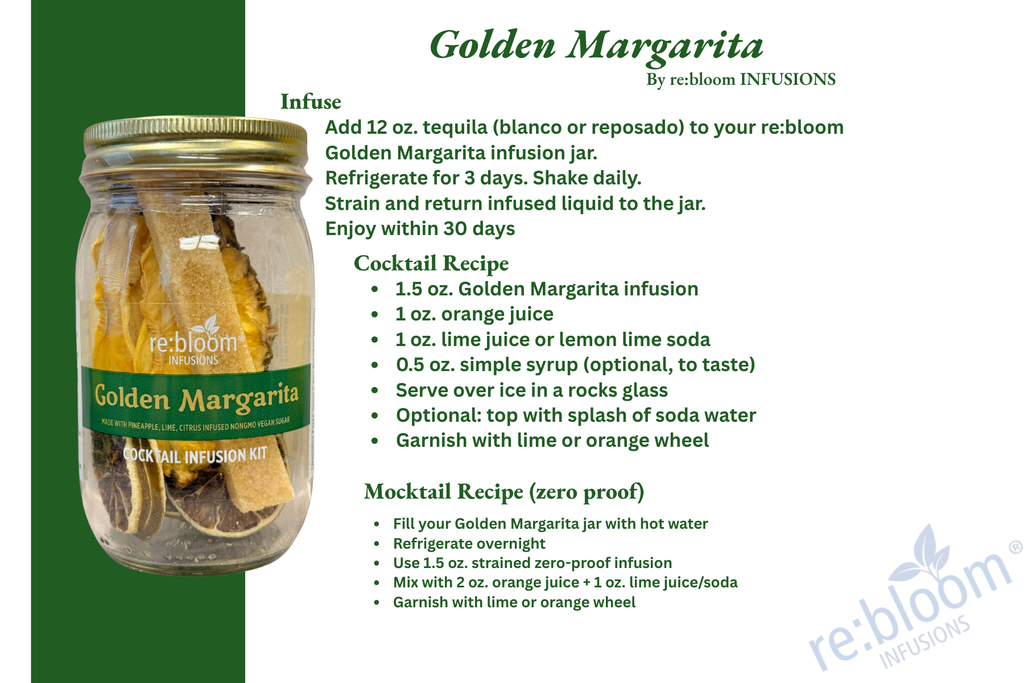 Golden Margarita Cocktail Infusion Kit – Pineapple Lime Infusion