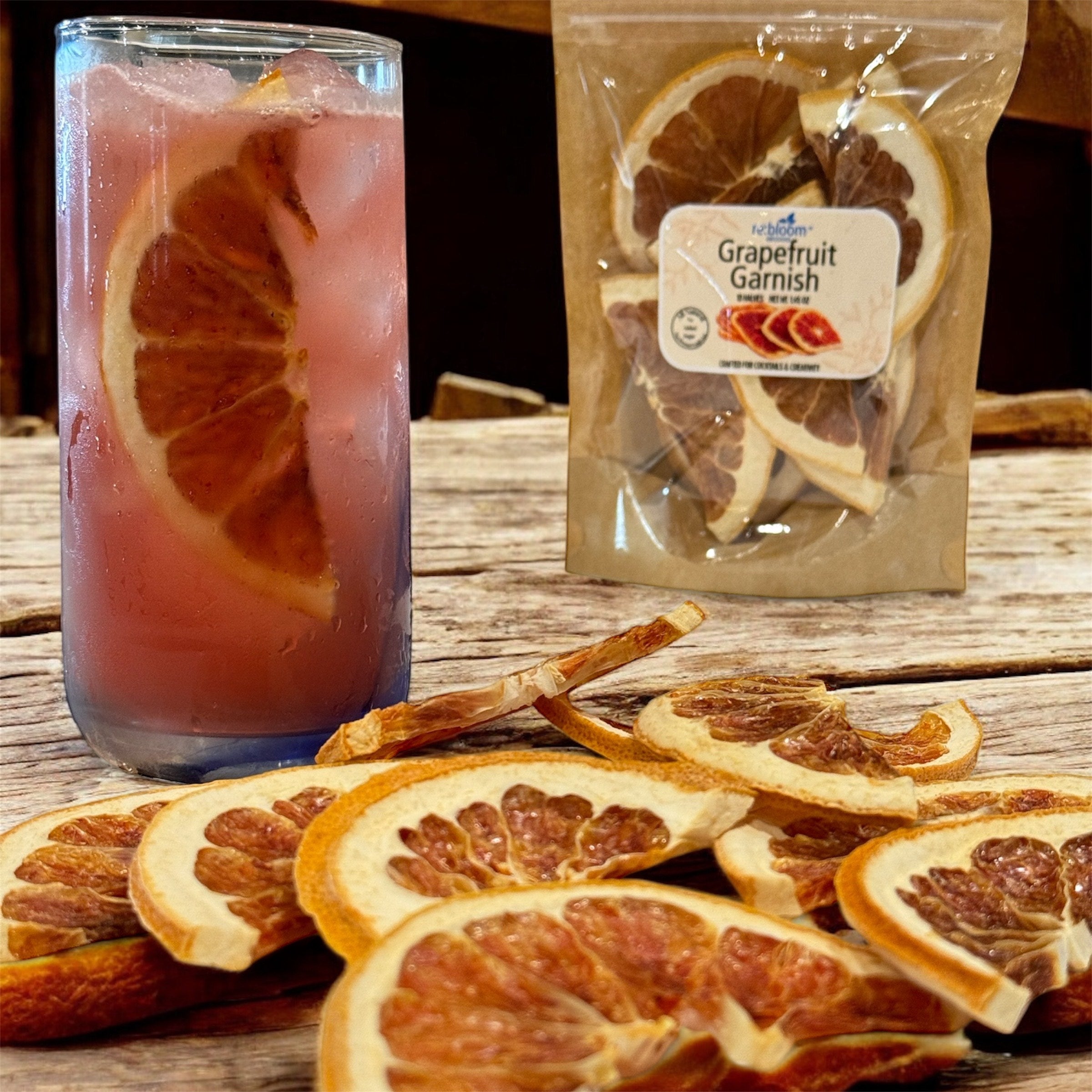 Dried Grapefruit Wheel Cocktail Garnish – All-Natural Citrus Garnish