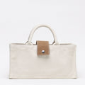 Carmel Single Bottle Wine Bag – Heavyweight Cotton Canvas with Leather Closure