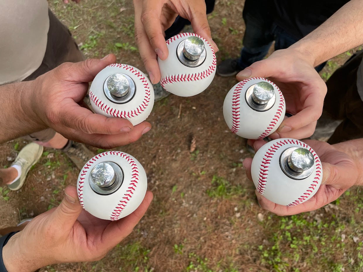 Baseball Flask - Made from a Real Leather Baseball | 1.5 oz