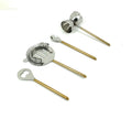 4-Piece Bar Tool Set - Silver & Gold Hammered