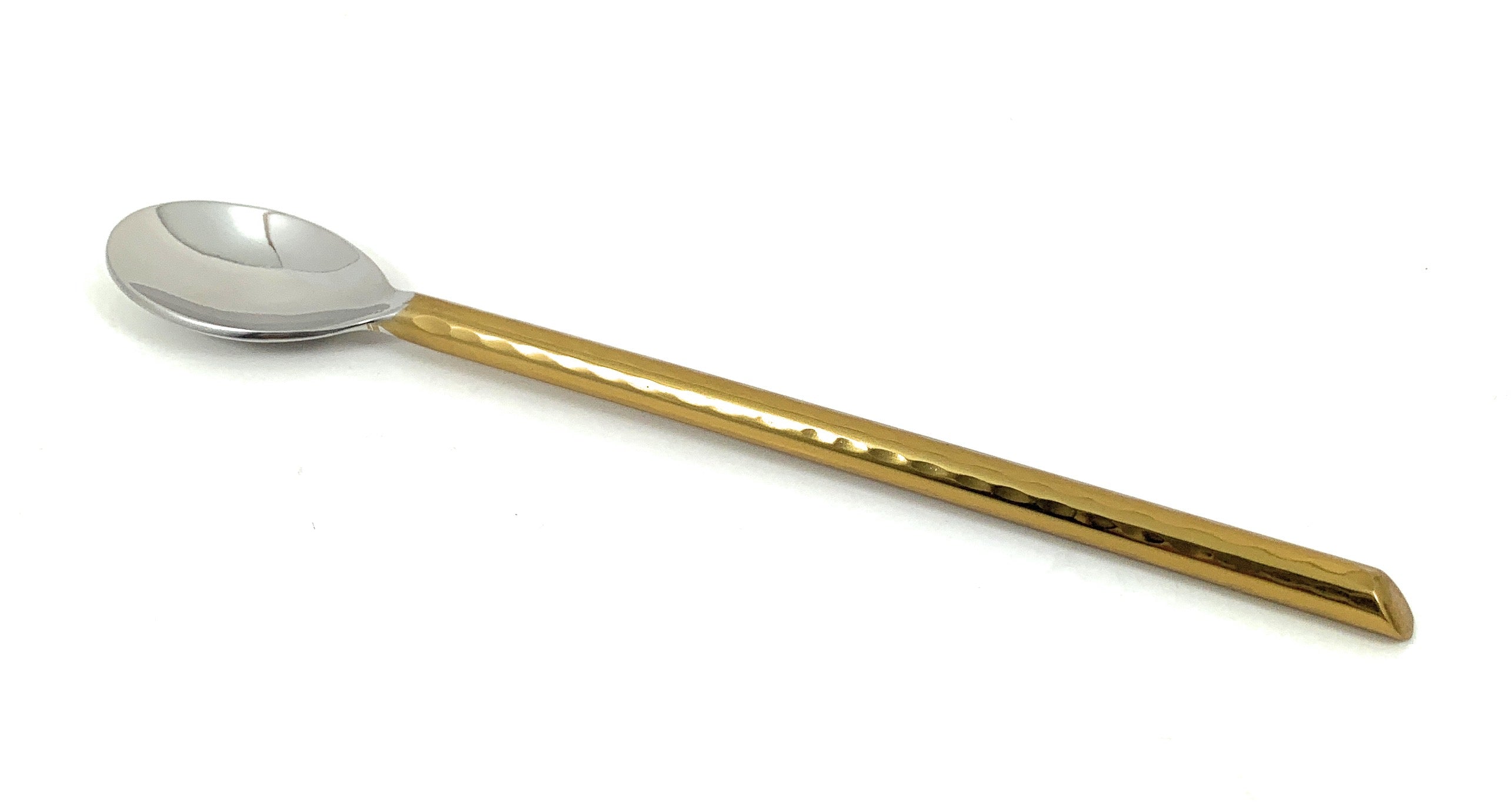 4-Piece Bar Tool Set - Silver & Gold Hammered