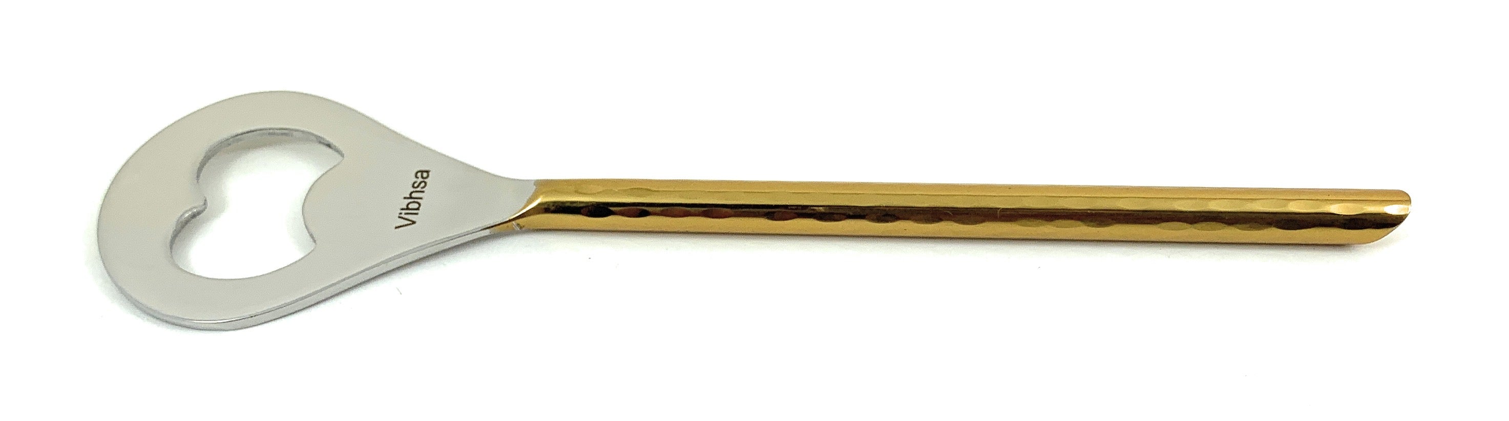 4-Piece Bar Tool Set - Silver & Gold Hammered