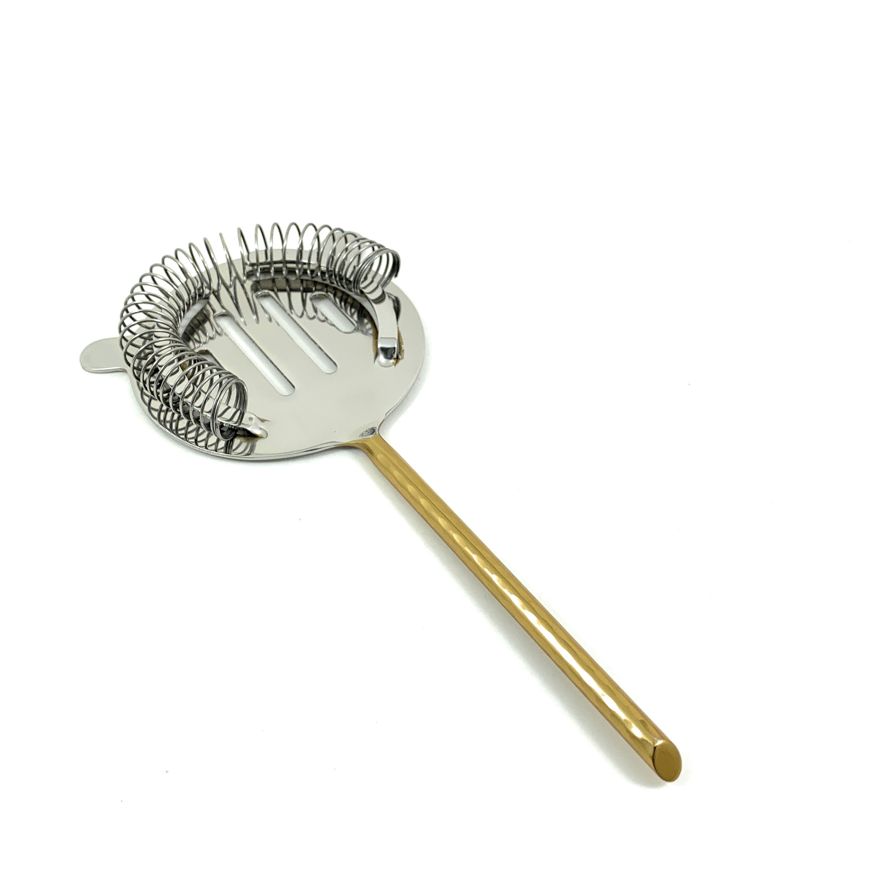 4-Piece Bar Tool Set - Silver & Gold Hammered