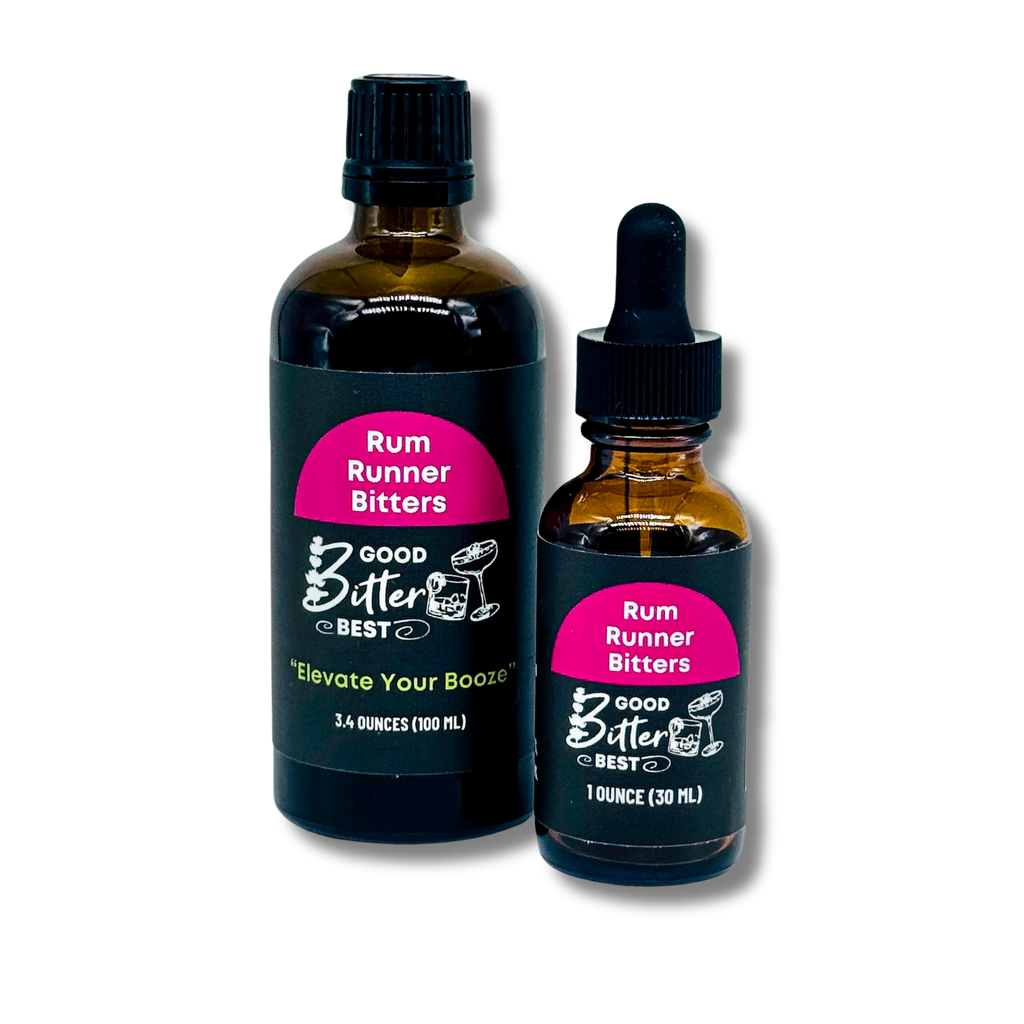 Rum Runner Tiki Bitters - Cardamom, Clove, Allspice & Hibiscus | 2 Sizes