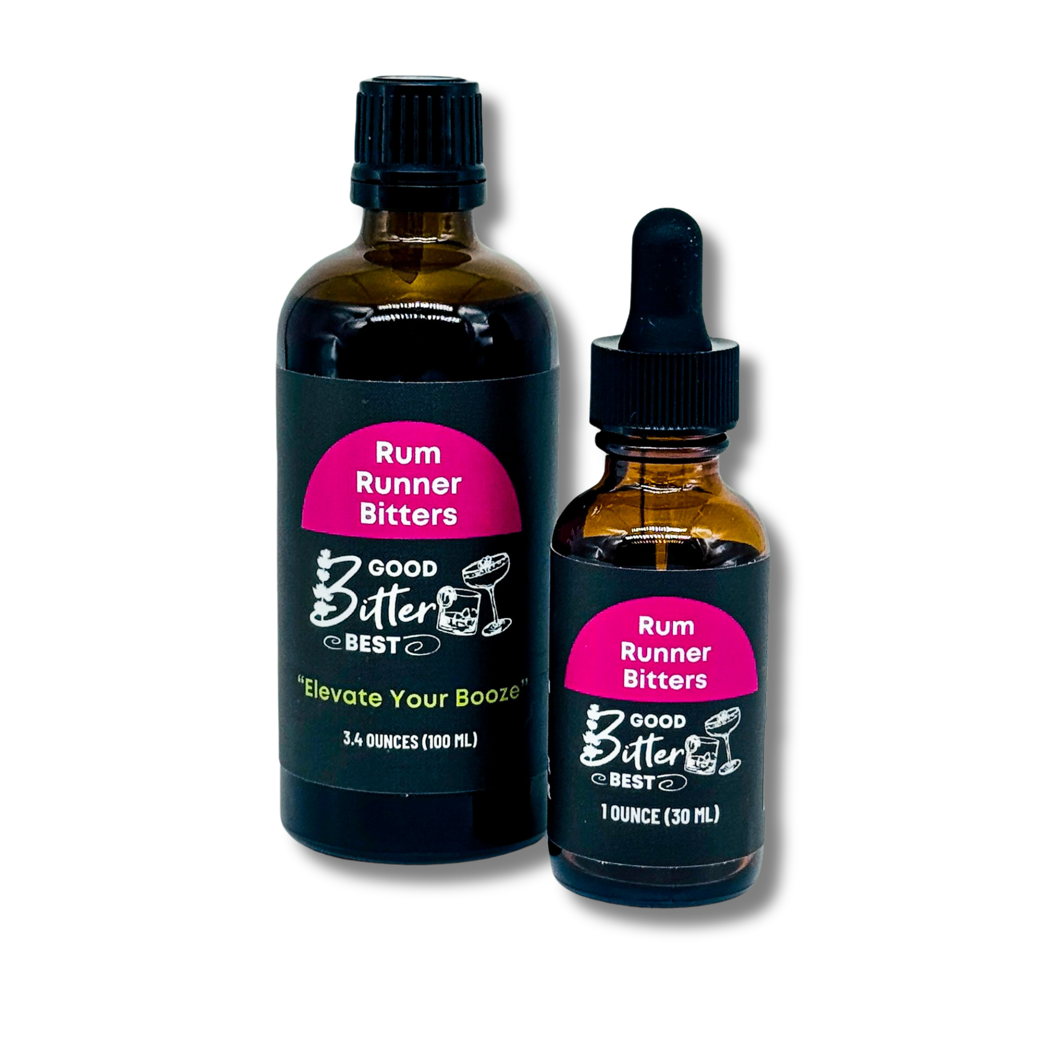 Rum Runner Tiki Bitters - Cardamom, Clove, Allspice & Hibiscus | 2 Sizes