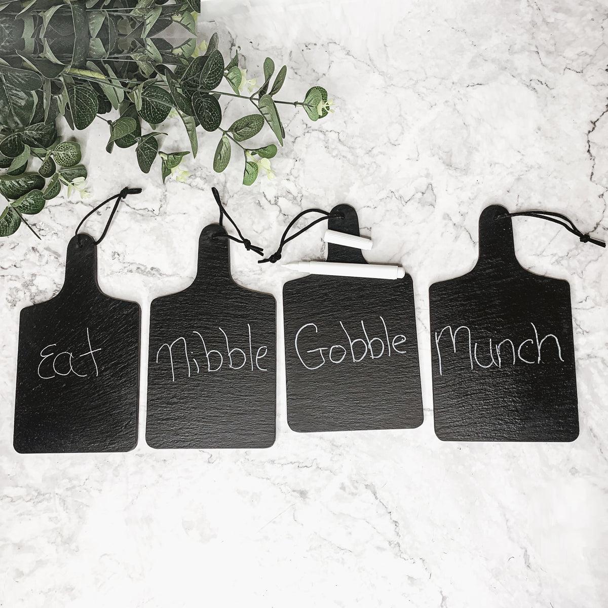 Slate Paddle Boards - Natural Upstate NY Slate | Single or 4-Pack with Chalk Marker