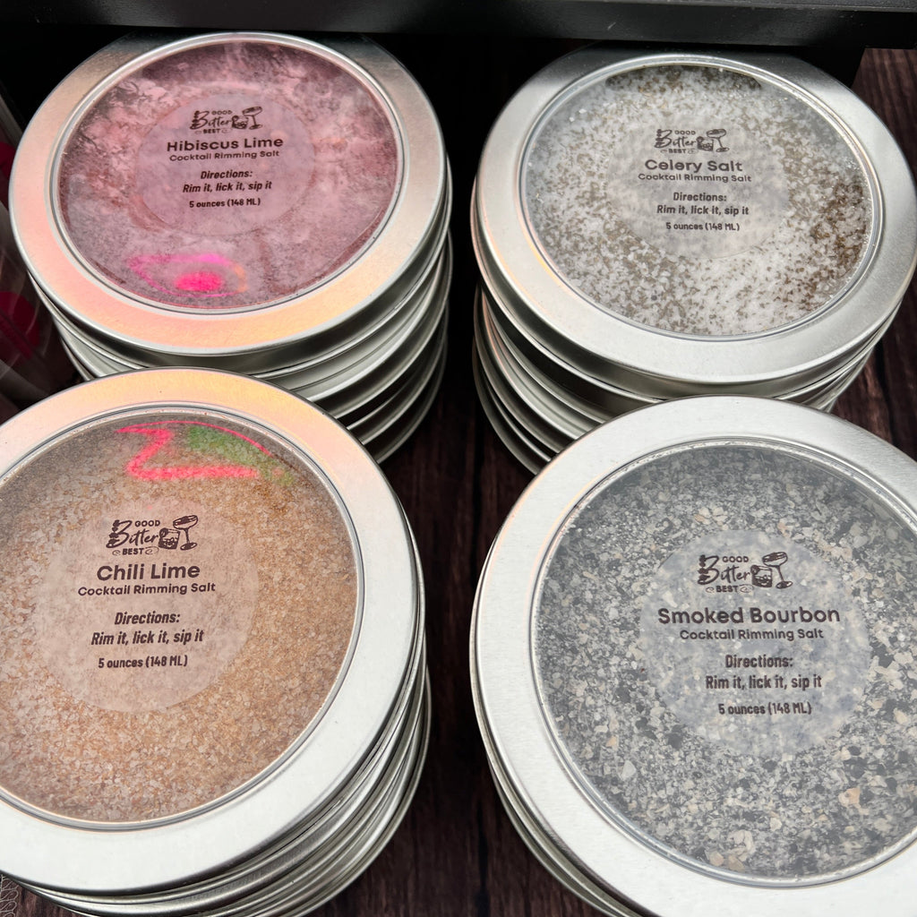 Gourmet Cocktail Rimming Salts - 4 Flavors | Margarita, Bloody Mary & More