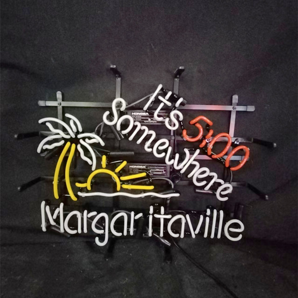 "It's 5 O'Clock Somewhere" Margaritaville Neon Sign