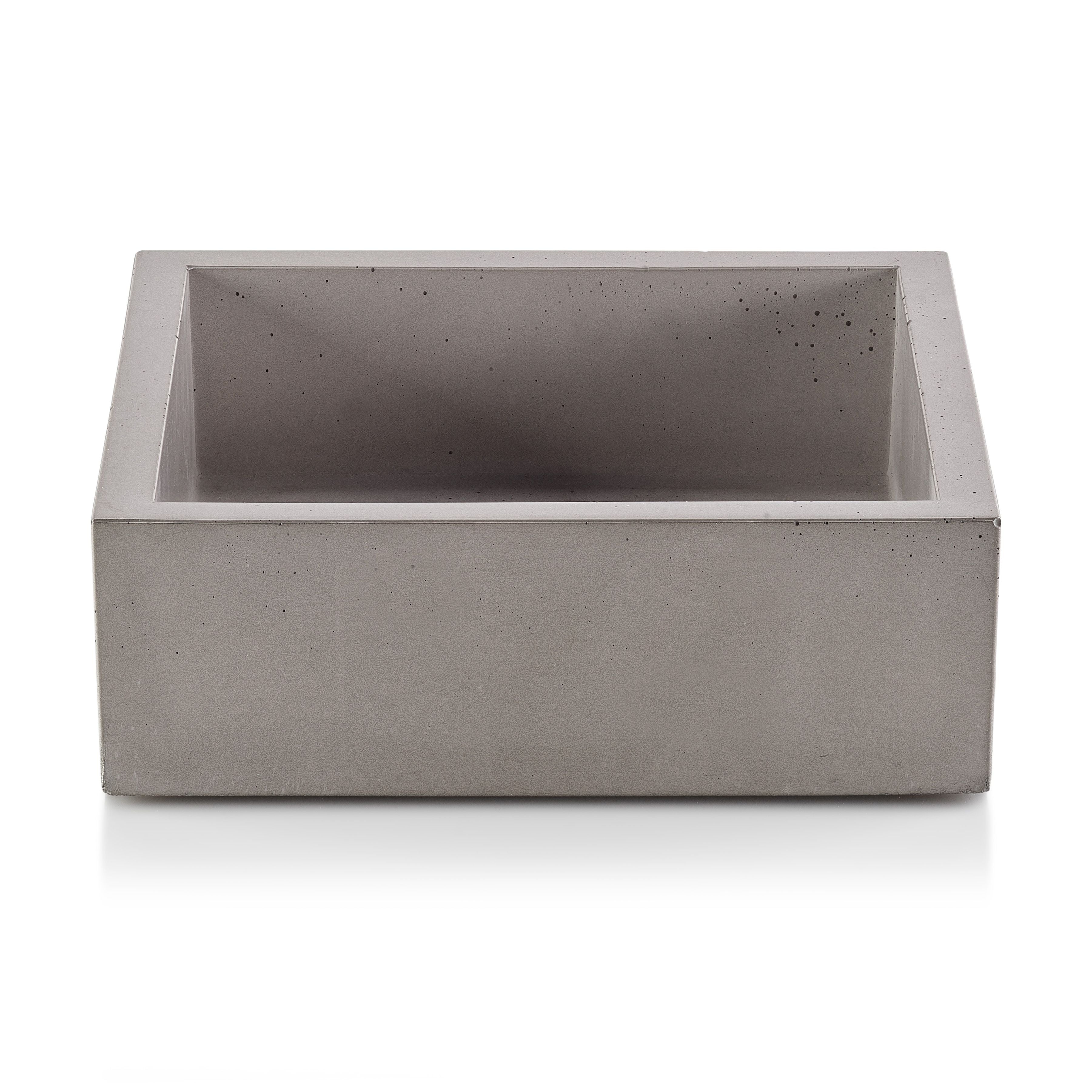 Concrete Cocktail Napkin Bin – Gray Bar Napkin Holder