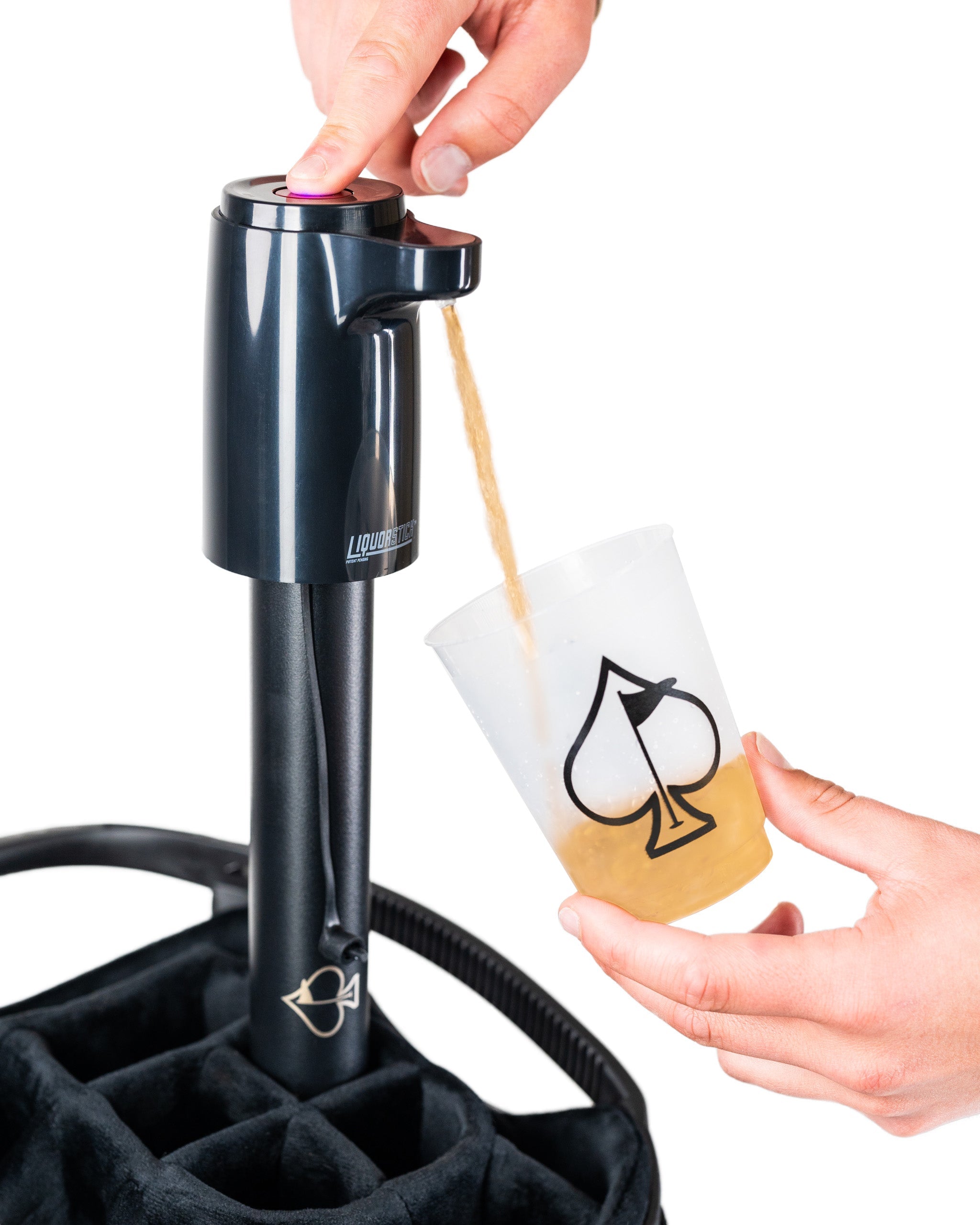 LiquorStick® 3.0 – Portable Drink Dispenser for Golf & Outdoor Events | Black