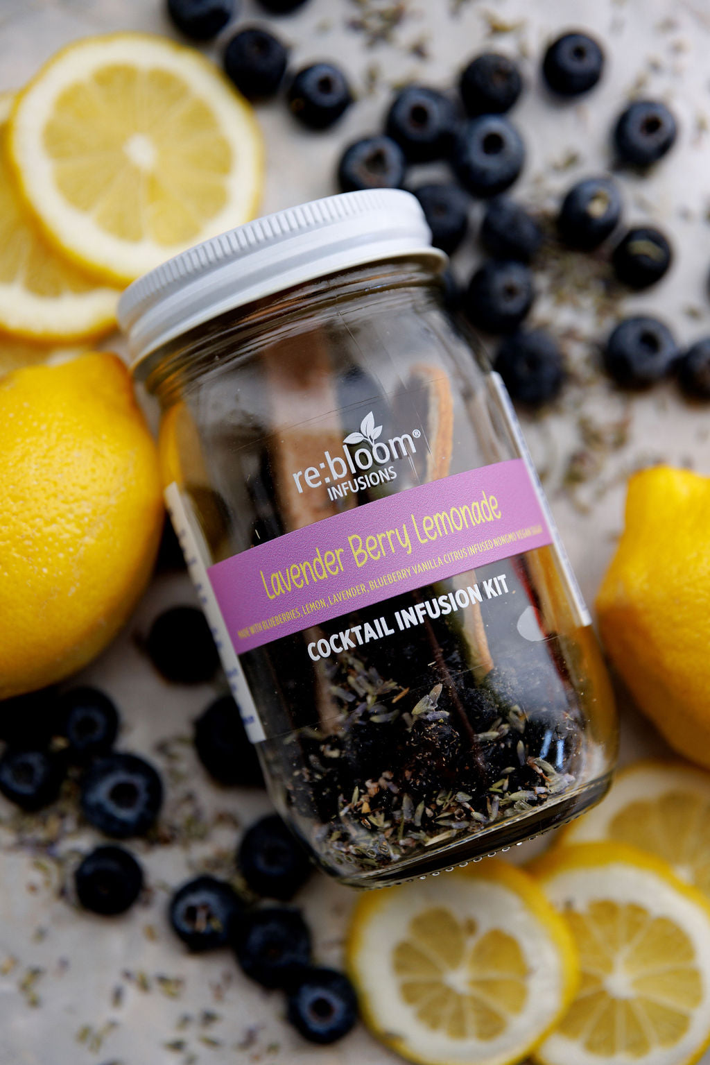Lavender Berry Lemonade Cocktail Infusion Kit – Floral Fruit Infusion