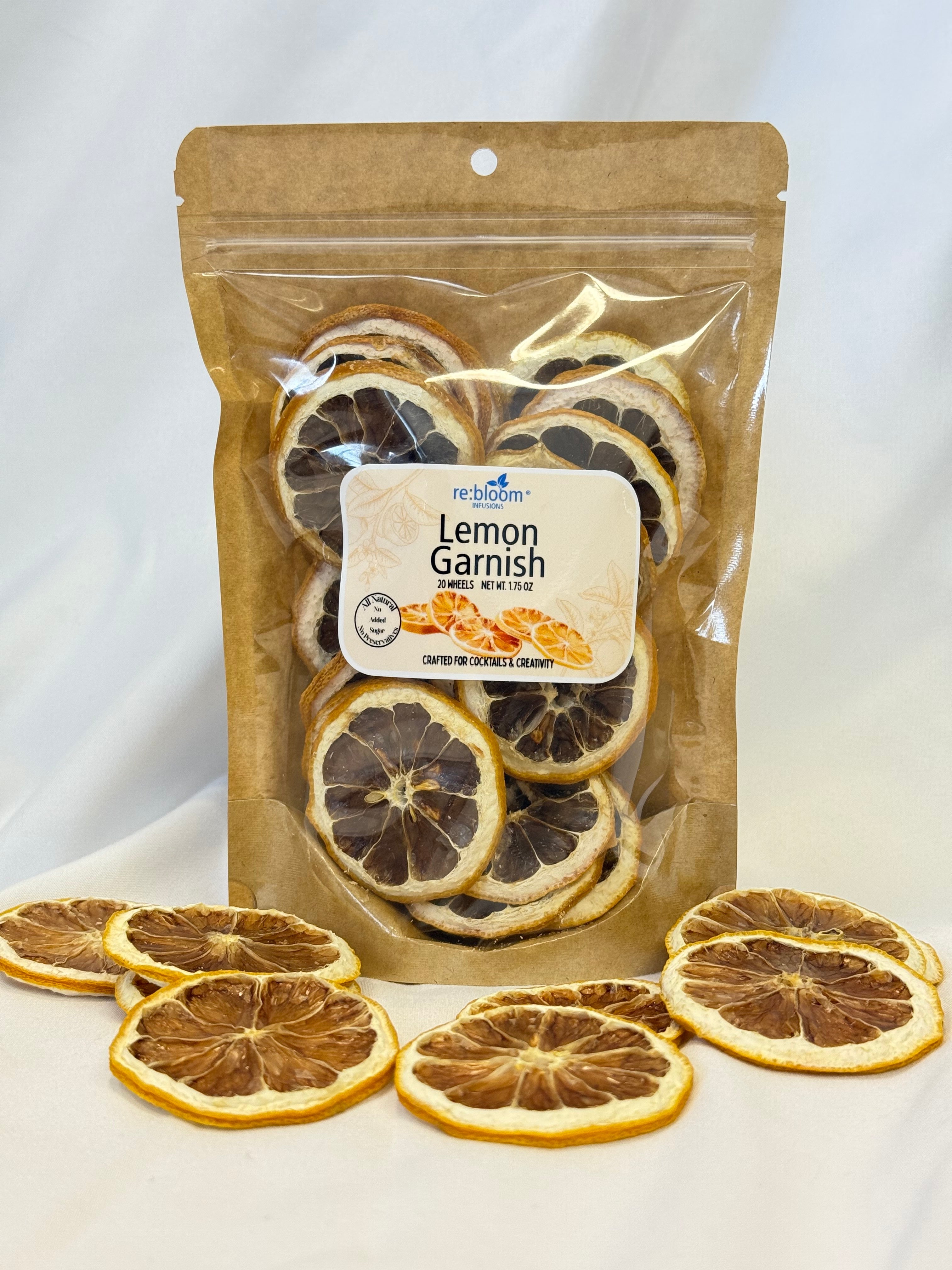 Dried Lemon Wheel Cocktail Garnish – All-Natural Citrus Garnish