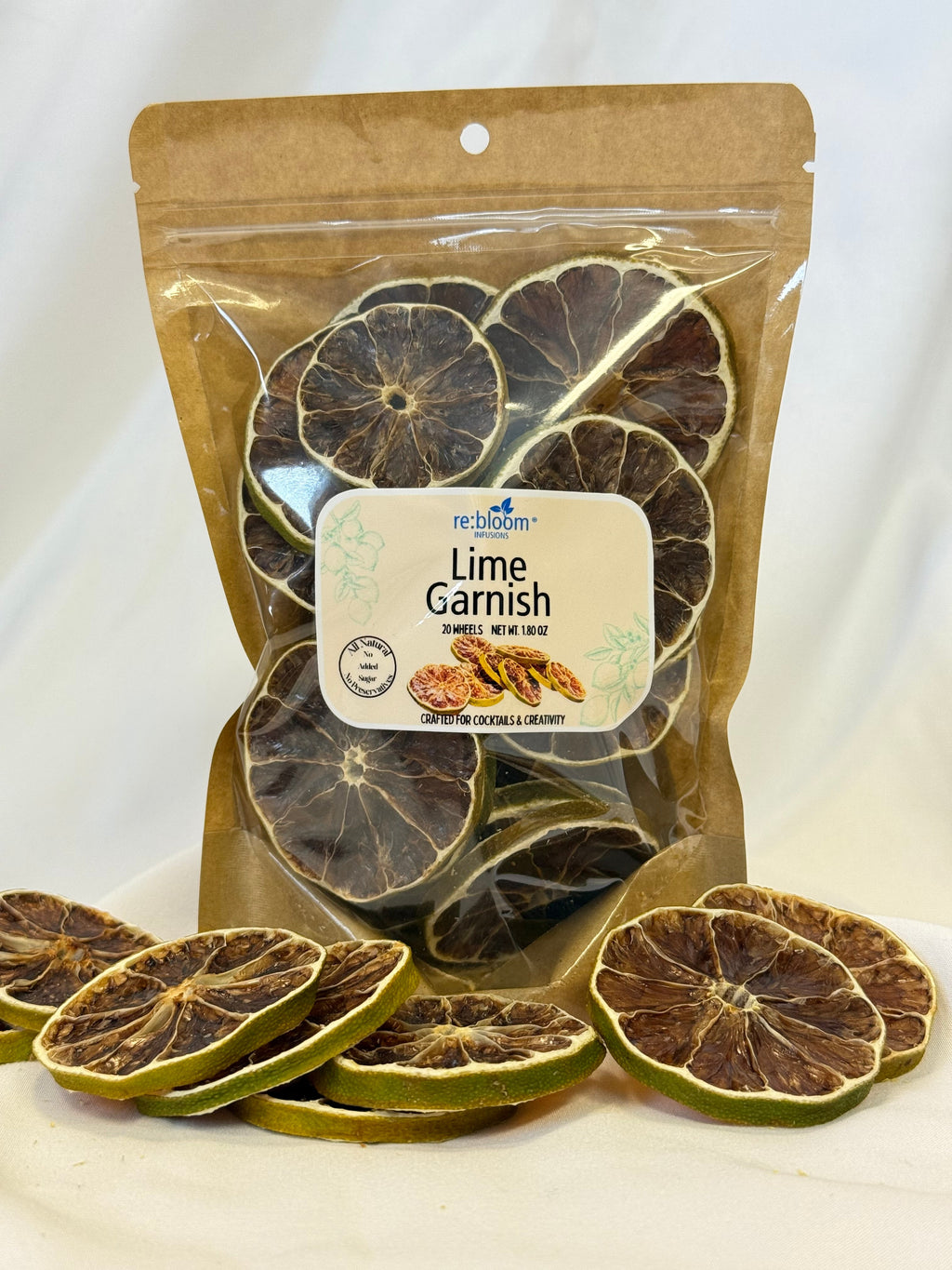 Dried Lime Wheel Cocktail Garnish – All-Natural Citrus Garnish