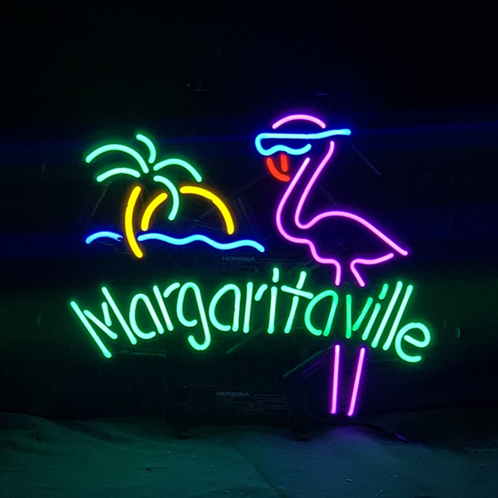 Margaritaville Flamingo, Sun, Sea & Palm Tree Neon Sign
